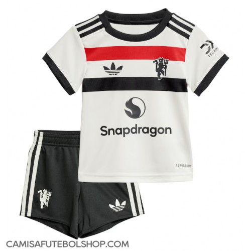 Camisa de time de futebol Manchester United Replicas 3º Equipamento Infantil 2024-25 Manga Curta (+ Calças curtas)